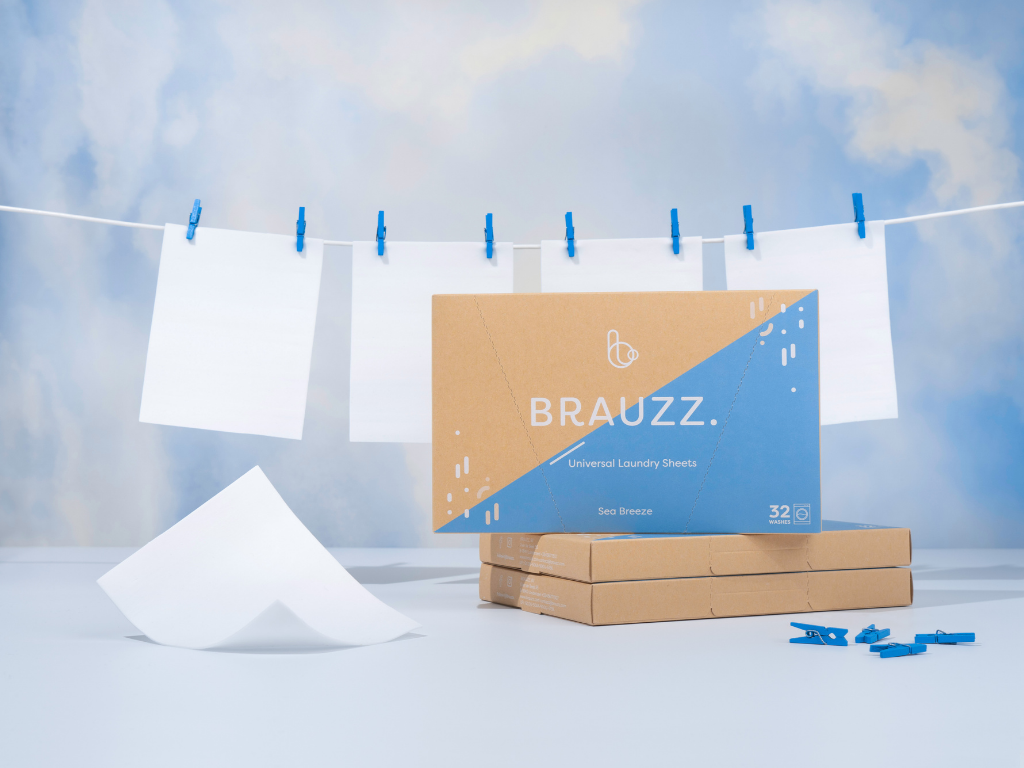 4 BRAUZZ wasstrip doosjes achter elkaar