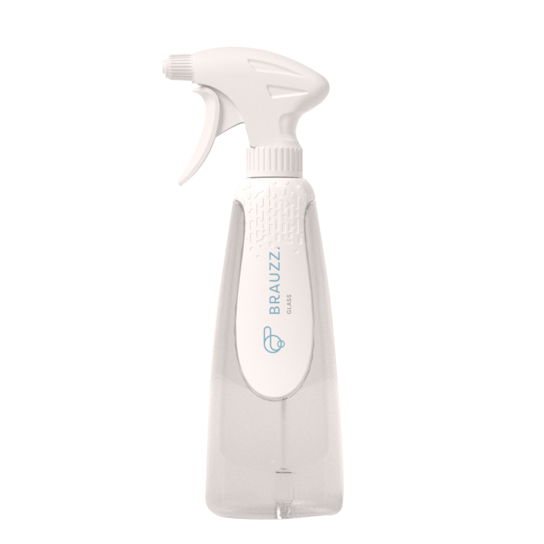 Herbruikbare Brauzz fles glasreiniger